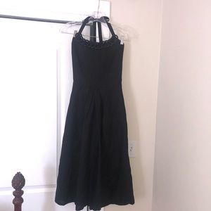 Halter tie-neck cocktail dress